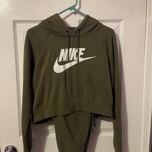 Women’s Nike Forest Green Pullover Hoodie and Sweatpants set